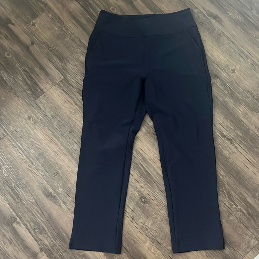Blue straight leg pant